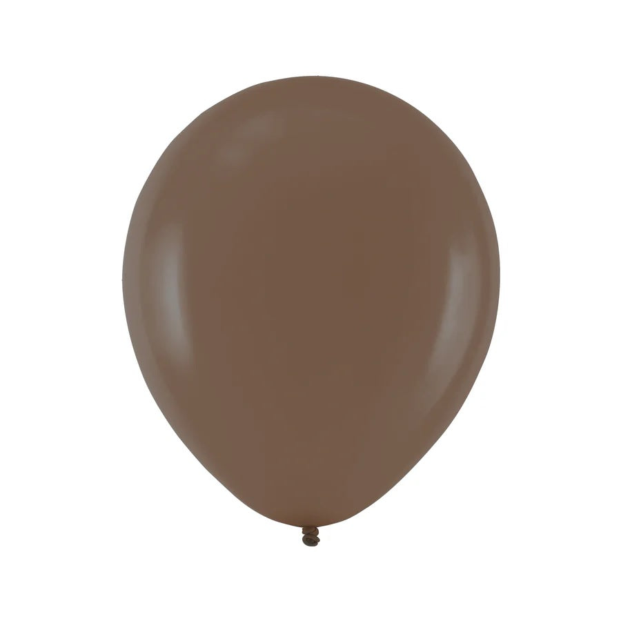 Baloane Latex Maro Ciocolata Pastel, 13 cm (5 inch), 20 buc. 144848