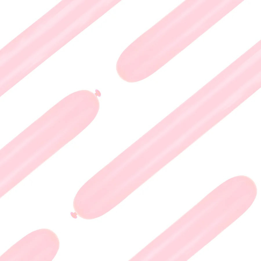 Baloane Latex de Modelat, Tub Roz Pastel, 50 buc. 150566