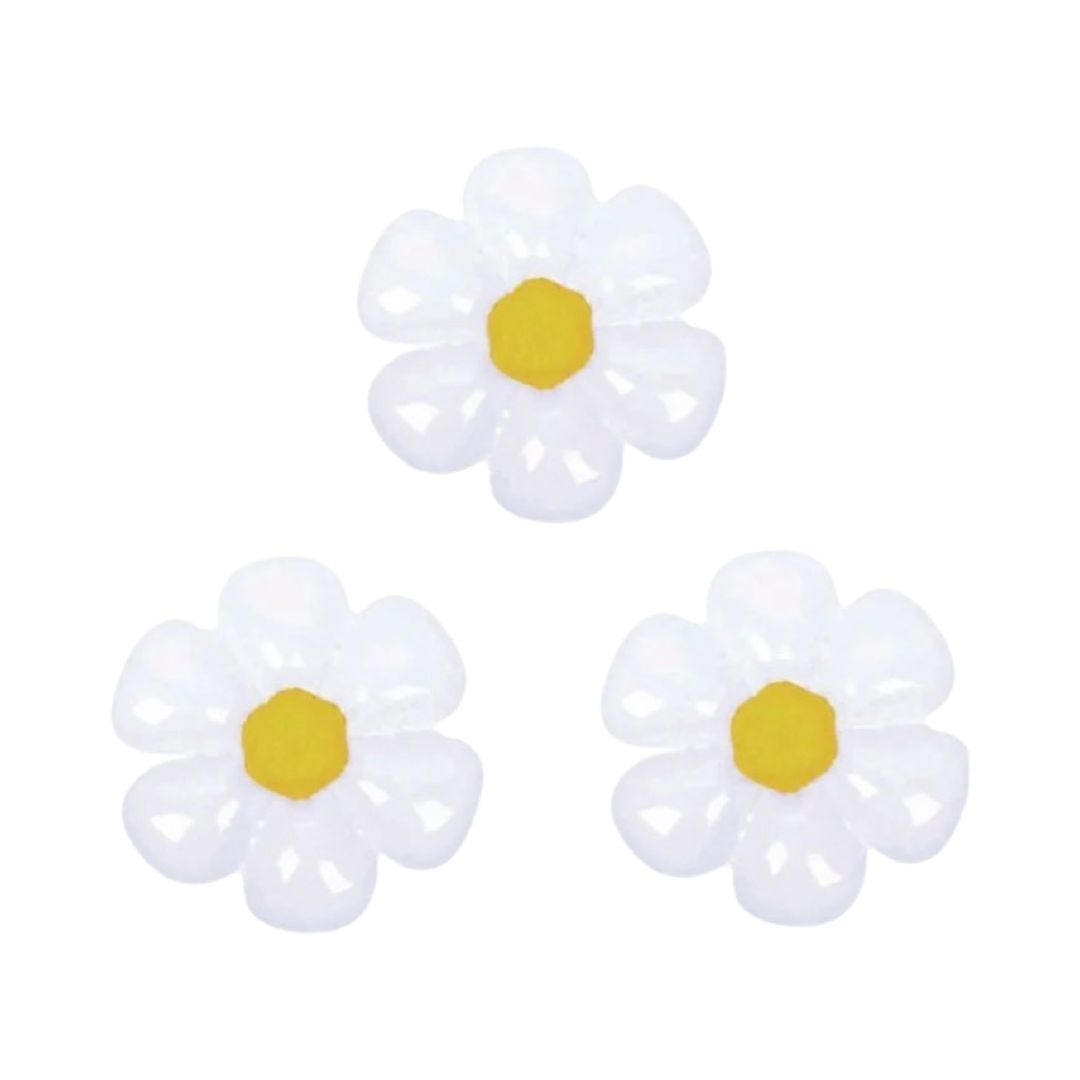 Balon Folie Floare - Margareta Alba, dimensiune 50*40 cm, Set 3 Buc.