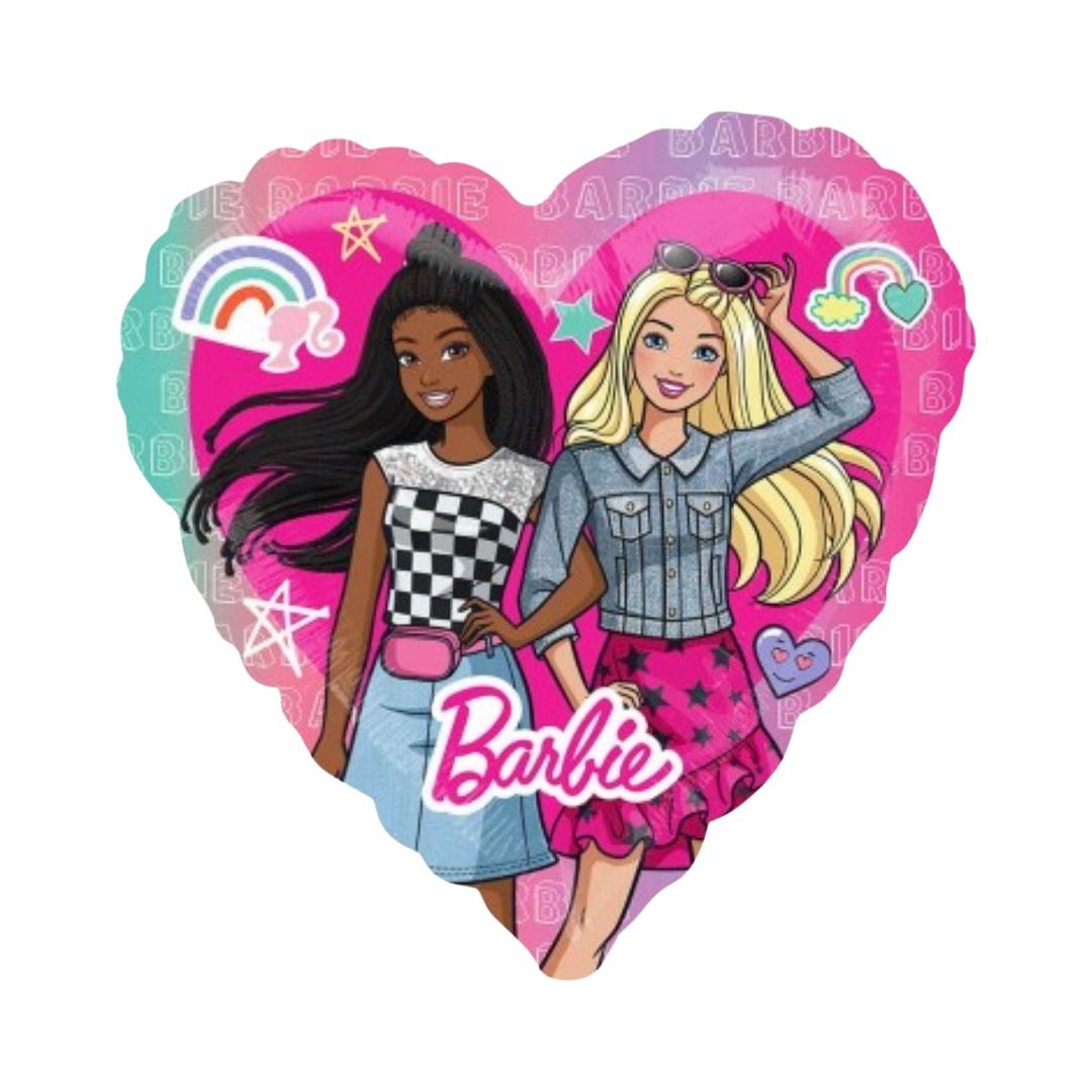 Balon Folie Inima Barbie, 45 cm