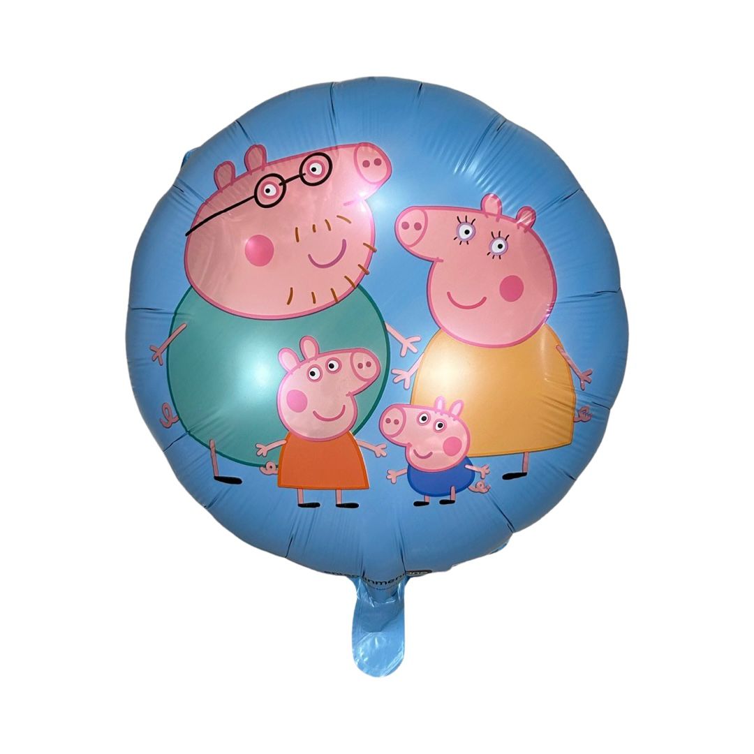Balon Folie Rotund Peppa Pig, Bleu - 45 cm
