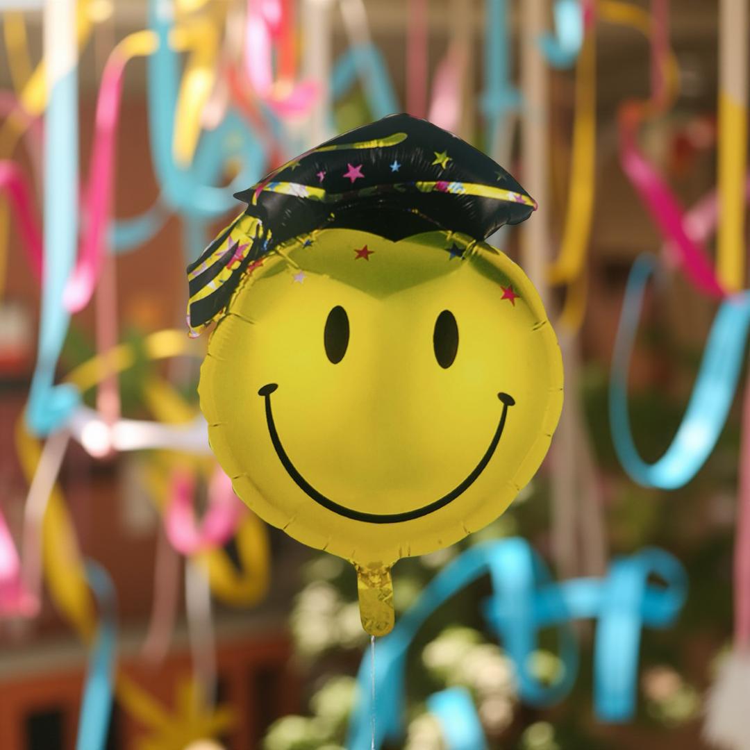 Balon Folie Smile Face Absolvent, 66 cm