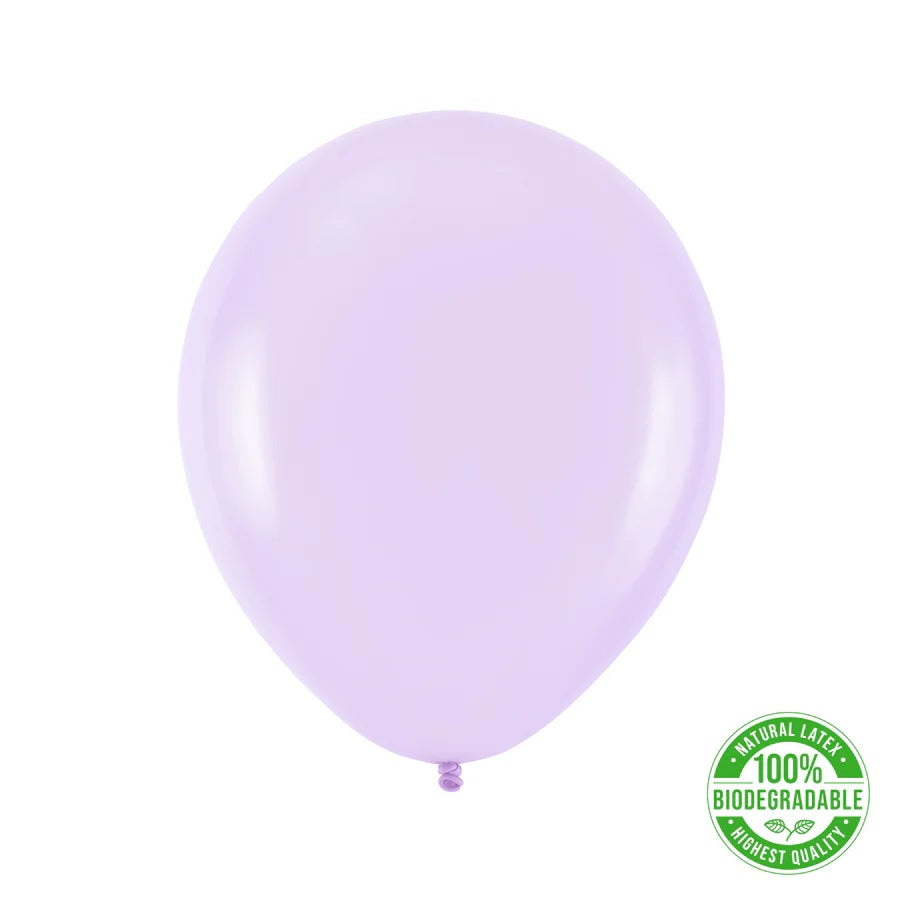 Balon Biodegradabil, Violet Pastel, 30 cm (12 inch), 100 buc 129005