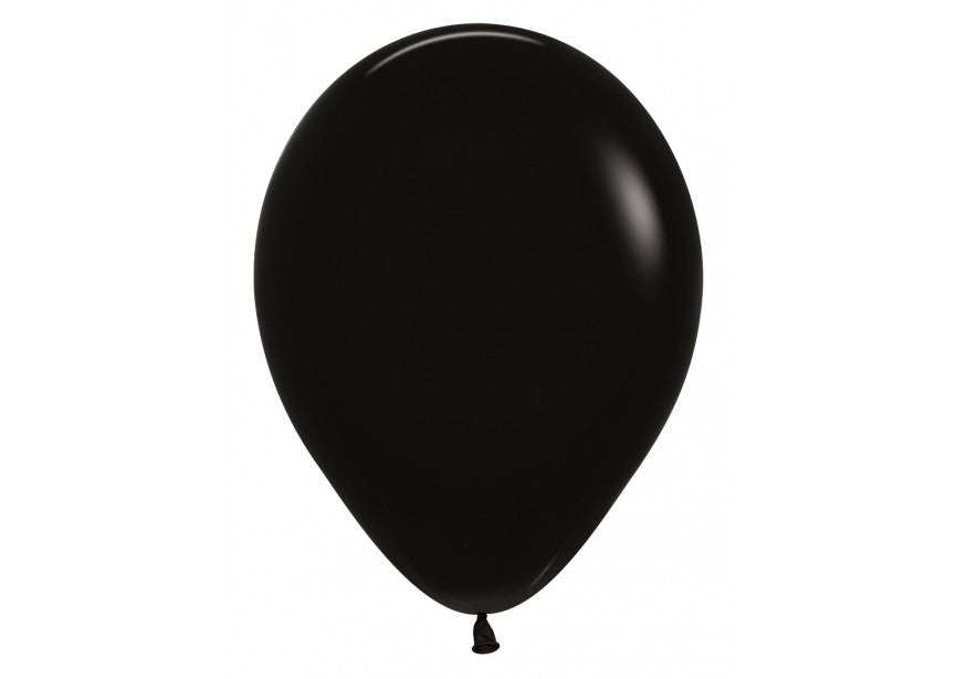 Baloane Latex Sempertex, 30 cm, Negru, Cod 080, Set 50 Buc.
