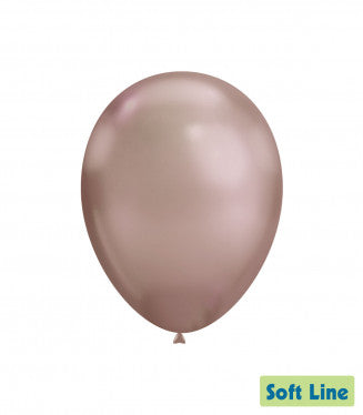 Baloane Latex Rocca, Soft Line Cromat SLC12.118, Culoare Rose Gold 118, 30 cm - Set 50 buc