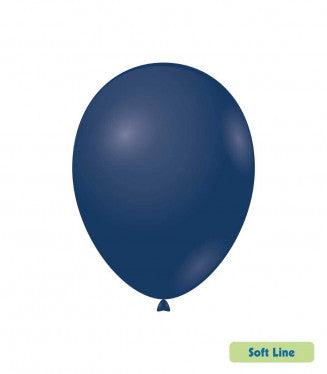 Baloane Latex Rocca, Soft Line Pastel SLP12.137, Culoare Midnight Blue 137, 30 cm - Set 50 buc