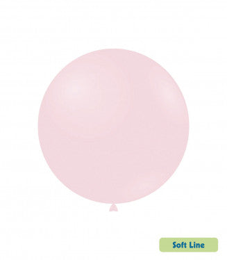 Baloane Latex Rocca, Soft Line Pastel SLP18.126, Baby Pink 126, 46 cm - Set 5 buc