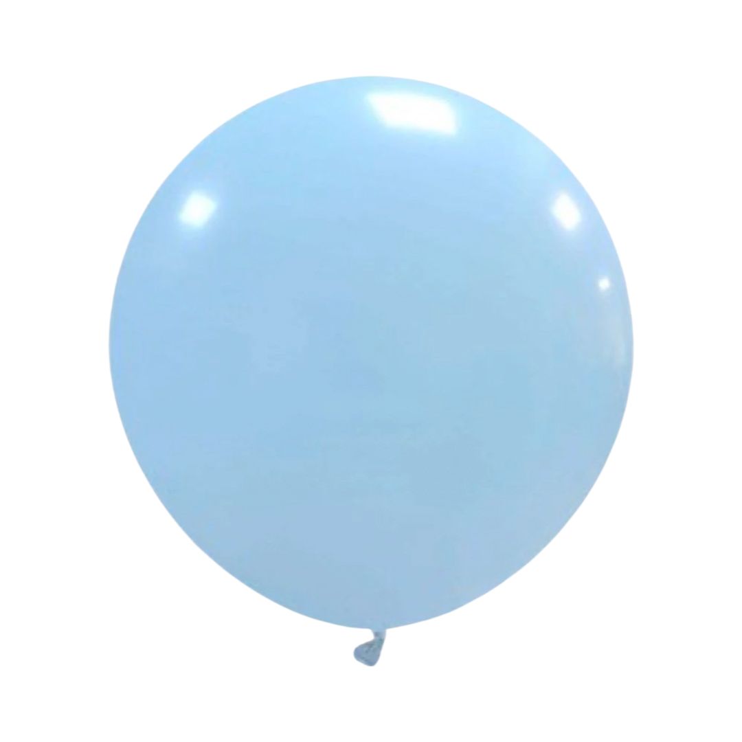 Set 10 buc Balon Latex Albastru Deschis, 45 cm, Cod 586