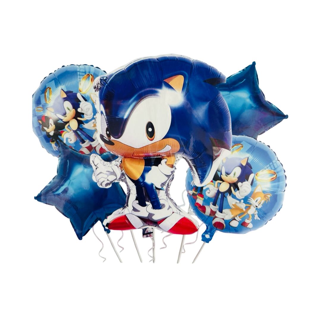 Set Baloane Folie Sonic, 5 Buc.