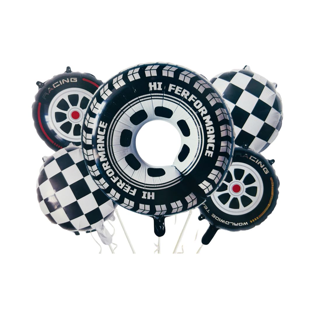 Set 5 Baloane Folie Racing Roata de Masina