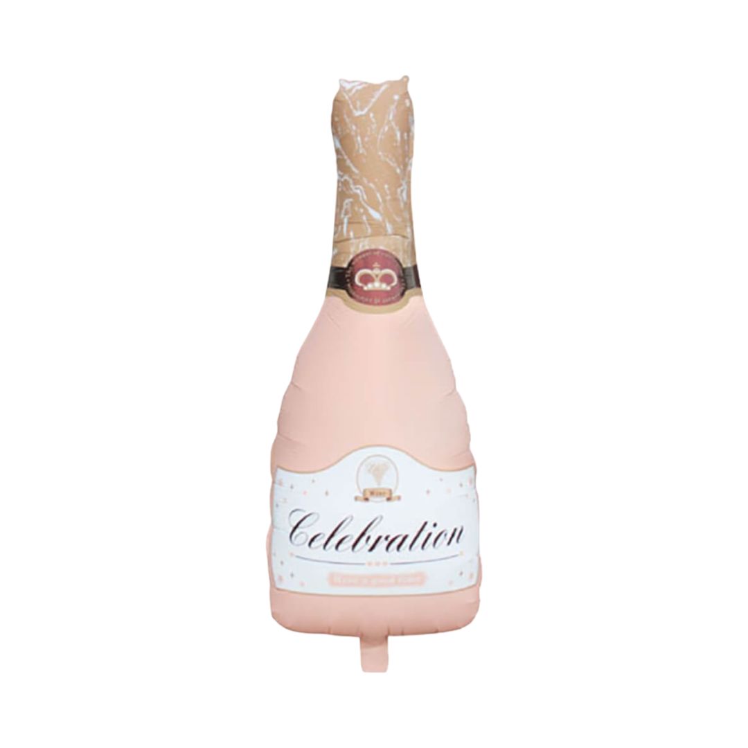 Balon Folie Sticla Sampanie Roz, "Celebration", 44*86.5