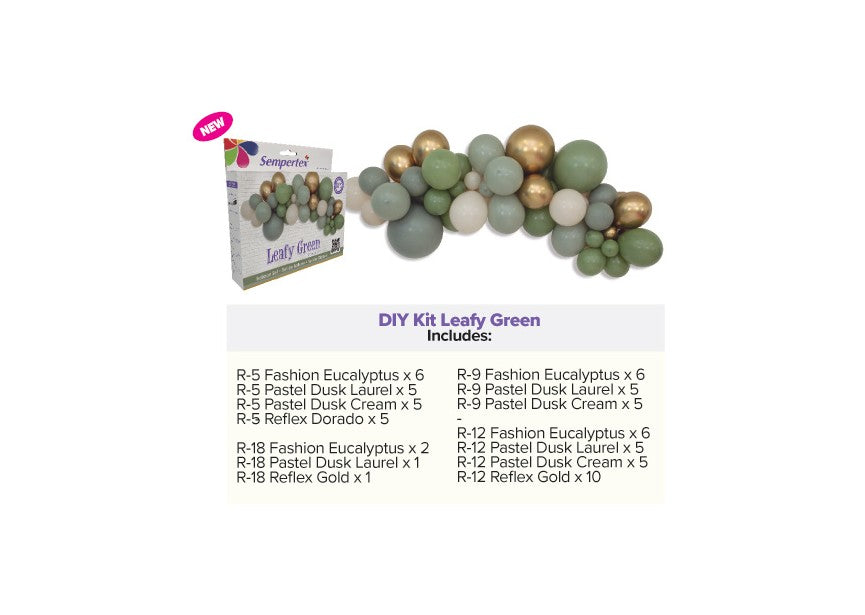 Kit de Baloane DIY - Verde Frunze