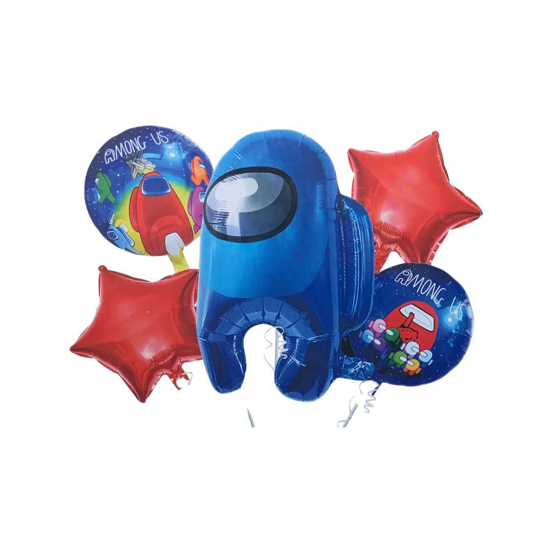 Balon Folie Figurina Among - Set 5 Buc. - nuria.store.ro