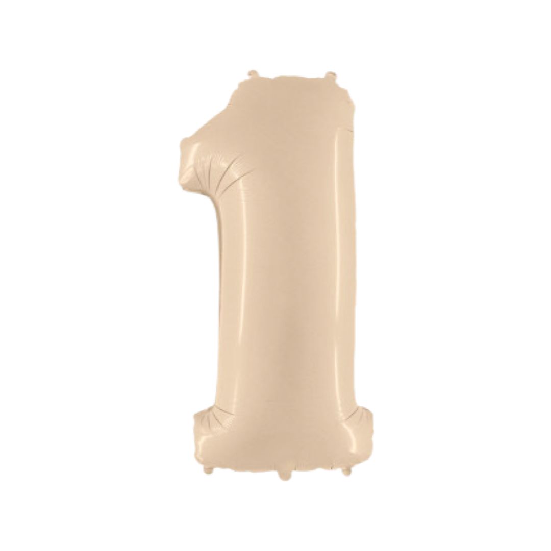 Baloane Folie Nude Cifra 1 - 100 cm (40 inch)