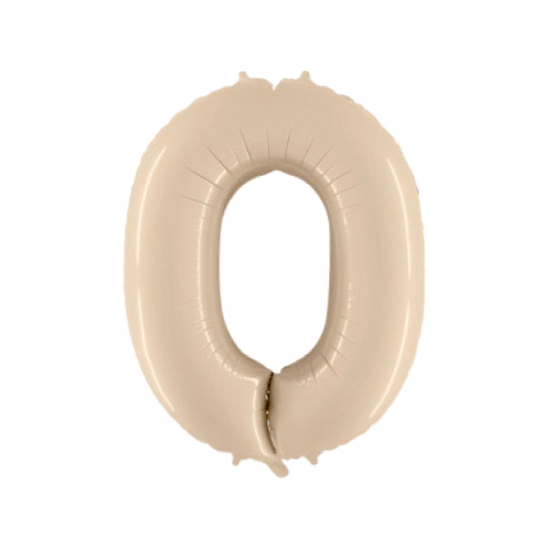 Baloane Folie Nude Cifra 0 - 100 cm (40 inch)