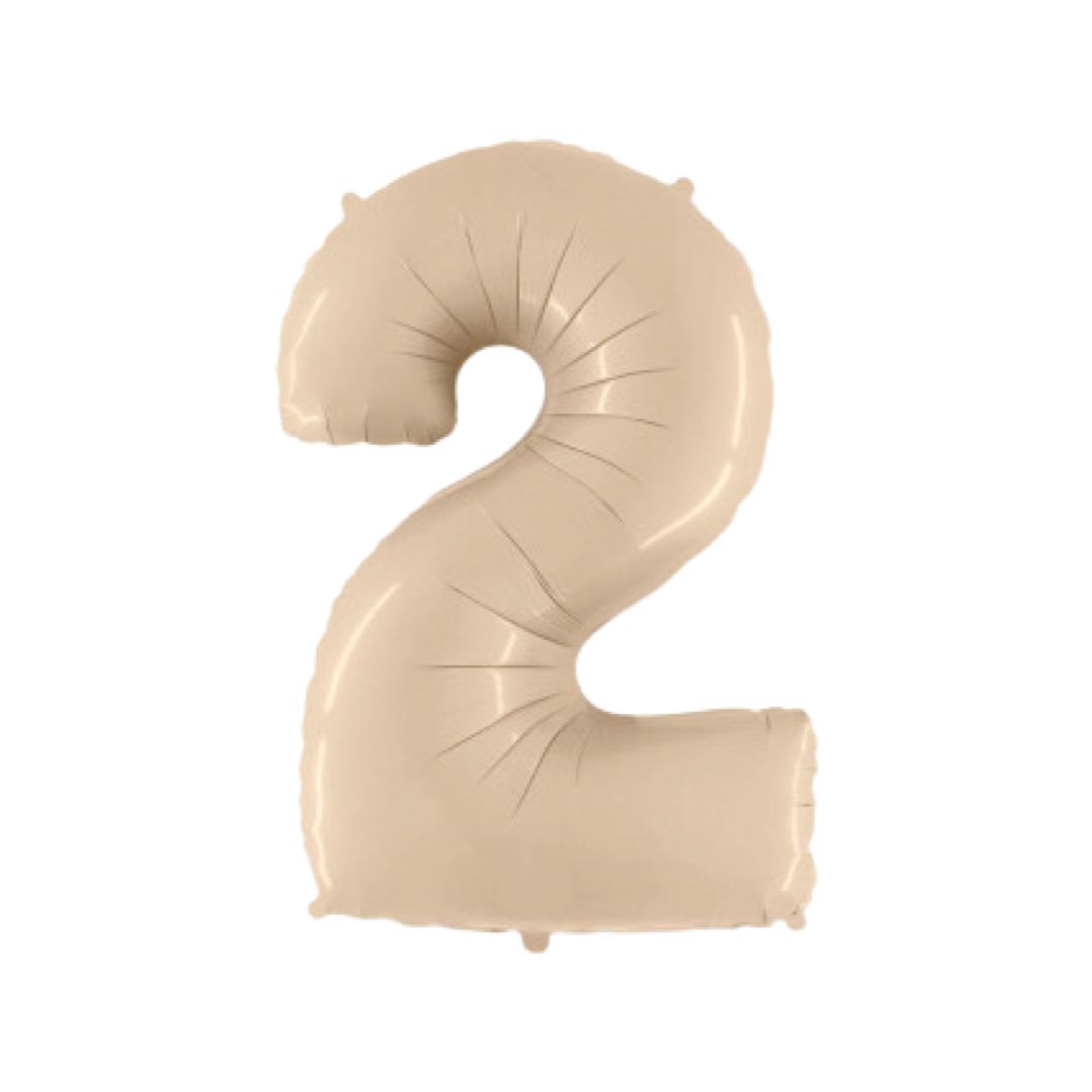 Baloane Folie Nude Cifra 2 - 100 cm (40 inch)