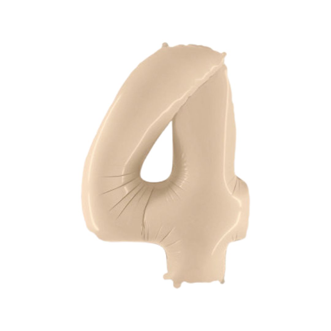 Baloane Folie Nude Cifra 4 - 100 cm (40 inch)