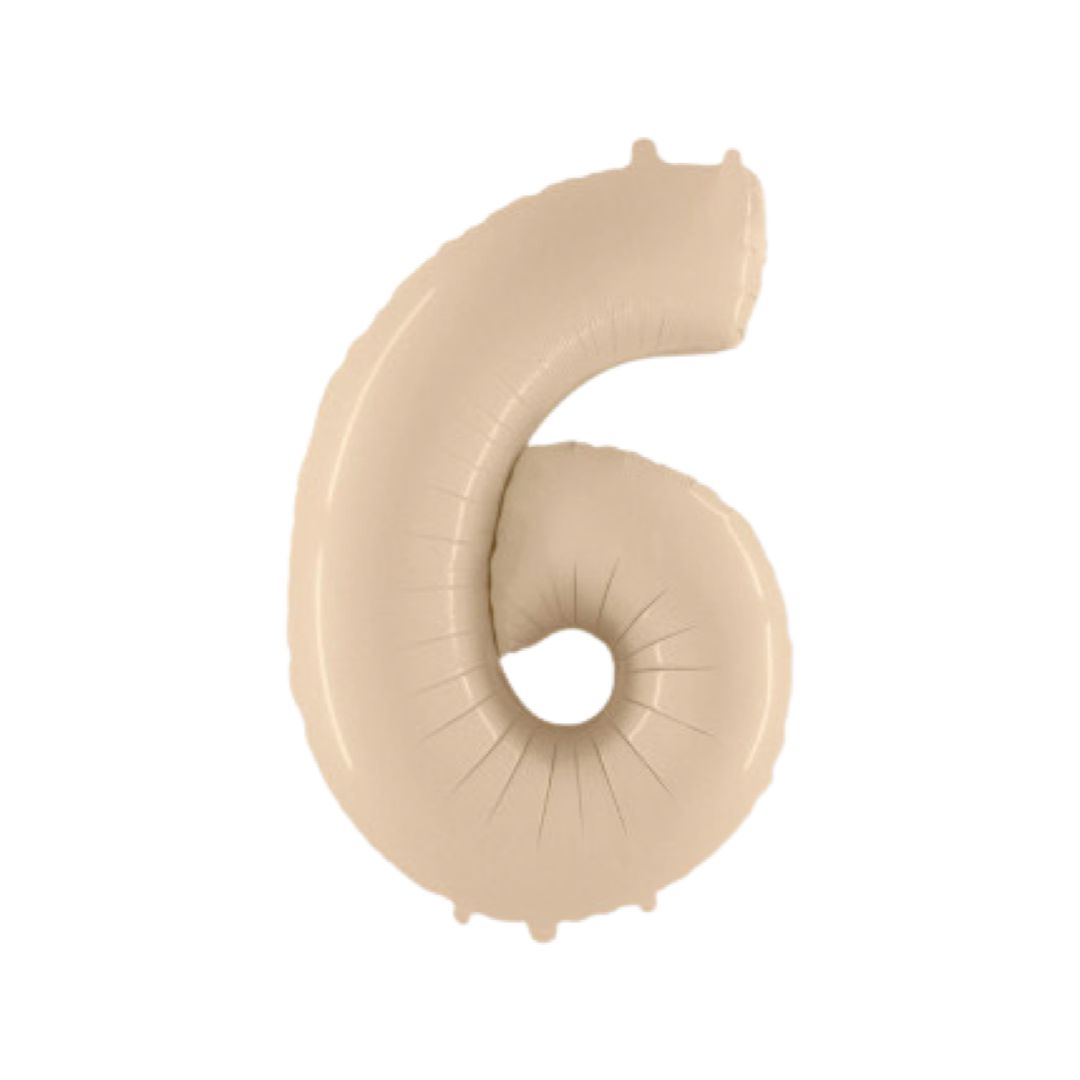 Baloane Folie Nude Cifra 6 - 100 cm (40 inch)