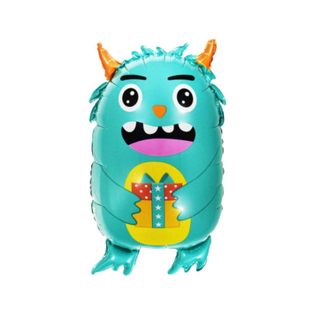 Balon Folie Figurina Monstrulet, Turcoaz, 44 x 68 cm - nuria.store.ro
