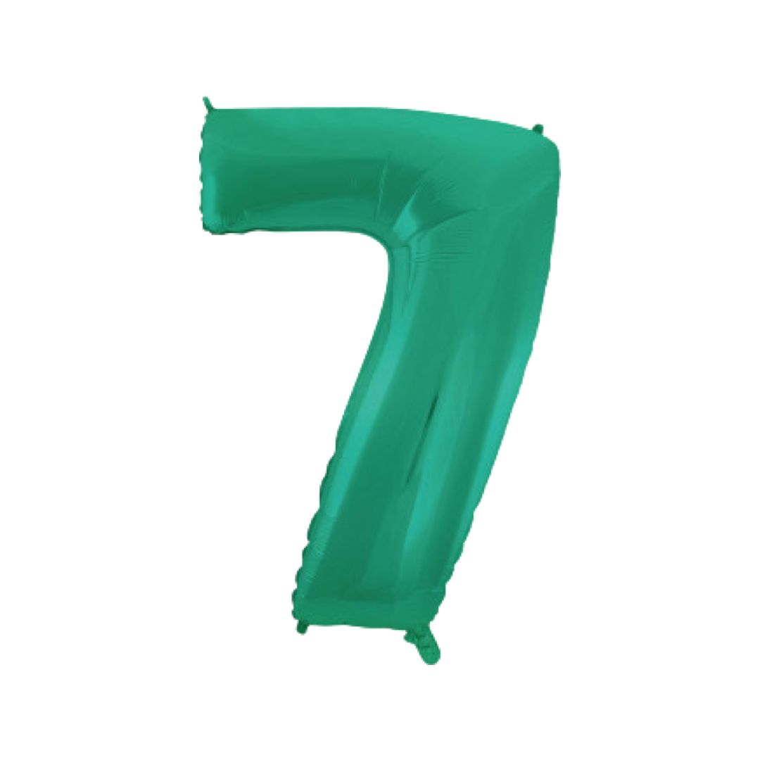 Baloane Folie Aquamarin Cifra 7 - 100 cm (40 inch)