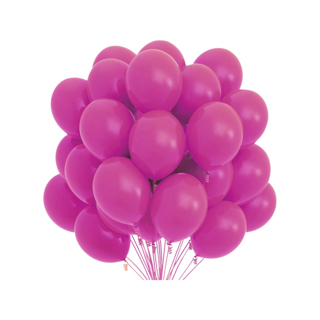 Balon Latex Fuchsia, cod 134, 25 cm - Set 100 bucati - nuria.store.ro