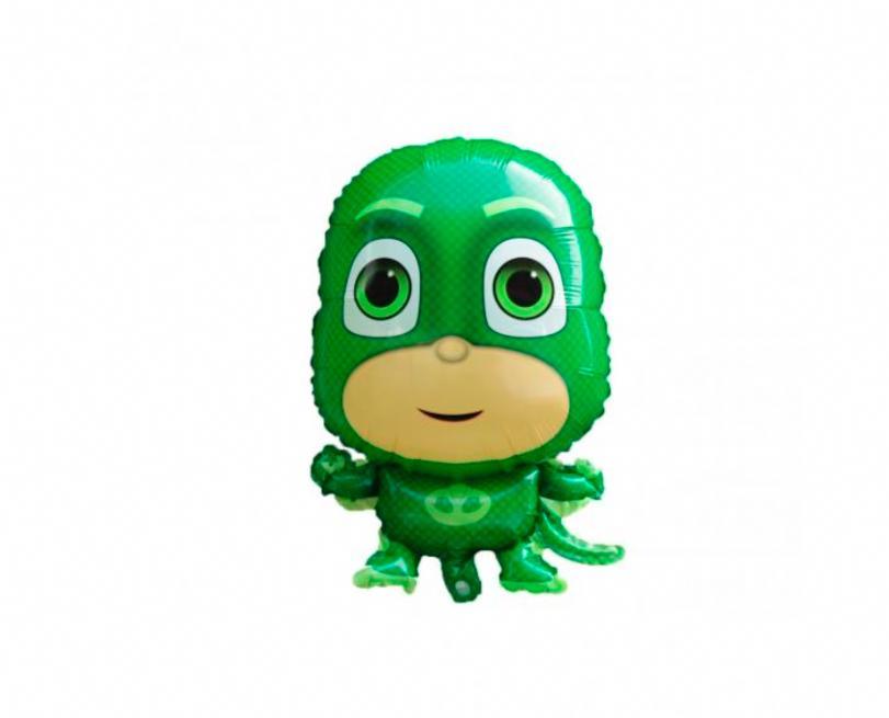 Balon Folie Figurina Eroi in Pijamale, Masks Gekko - 44/69 cm - nuria.store.ro