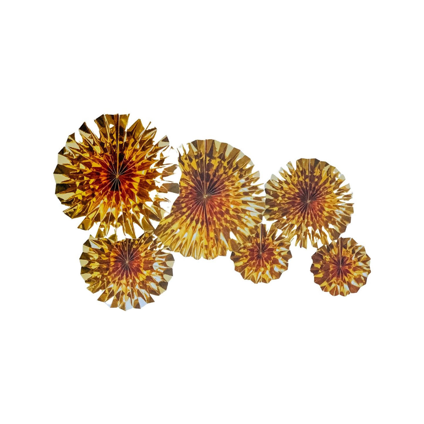 Set 6 Rozete Evantai Auriu - nuria.store.ro