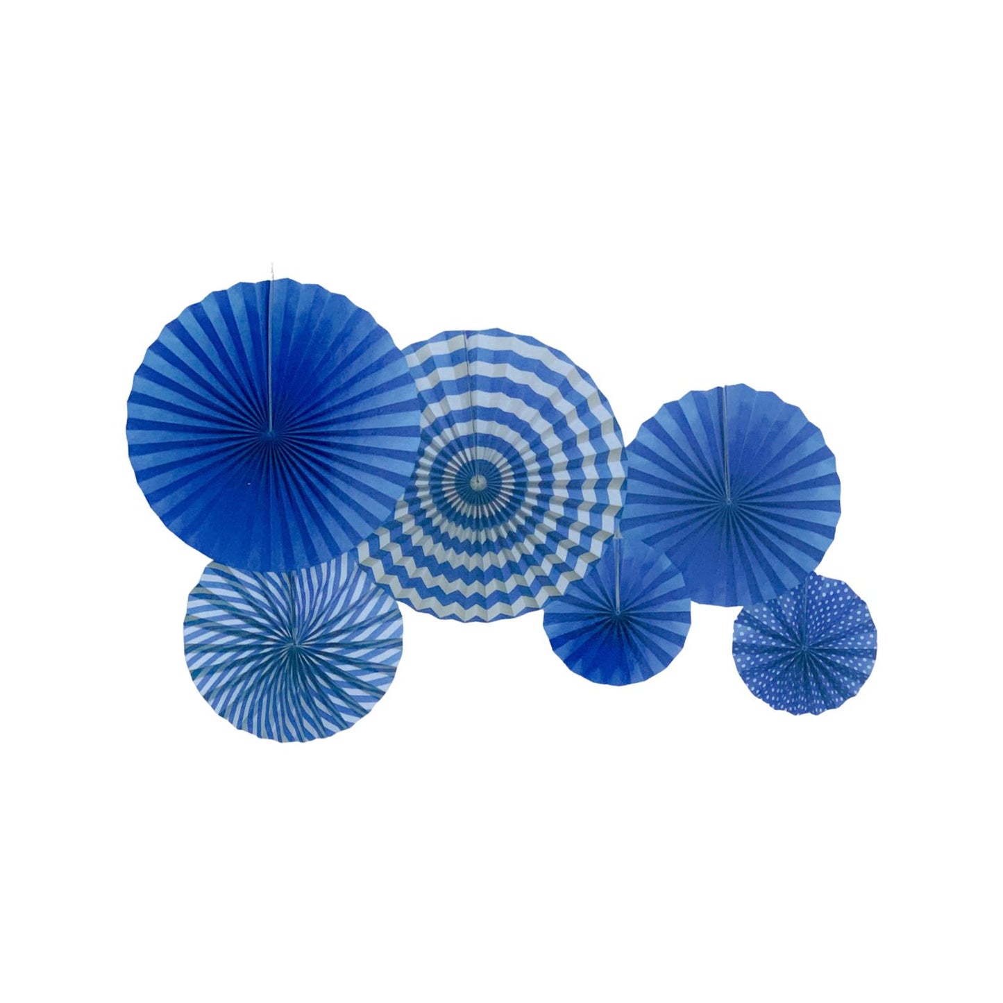 Set 6 Rozete Evantai Albastru - nuria.store.ro