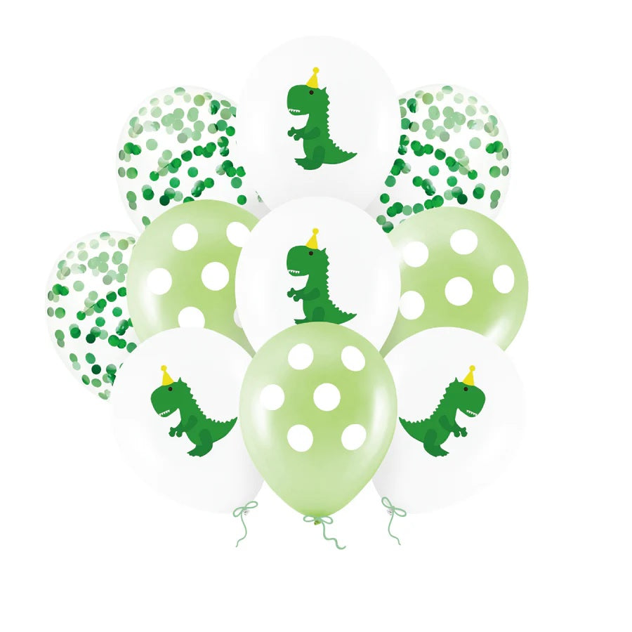 Baloane Latex Dinozauri, 30 cm (12 inch), 10buc 400889
