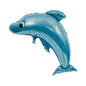 Balon Folie Figurina Delfin Albastru, dimensiune 100 cm
