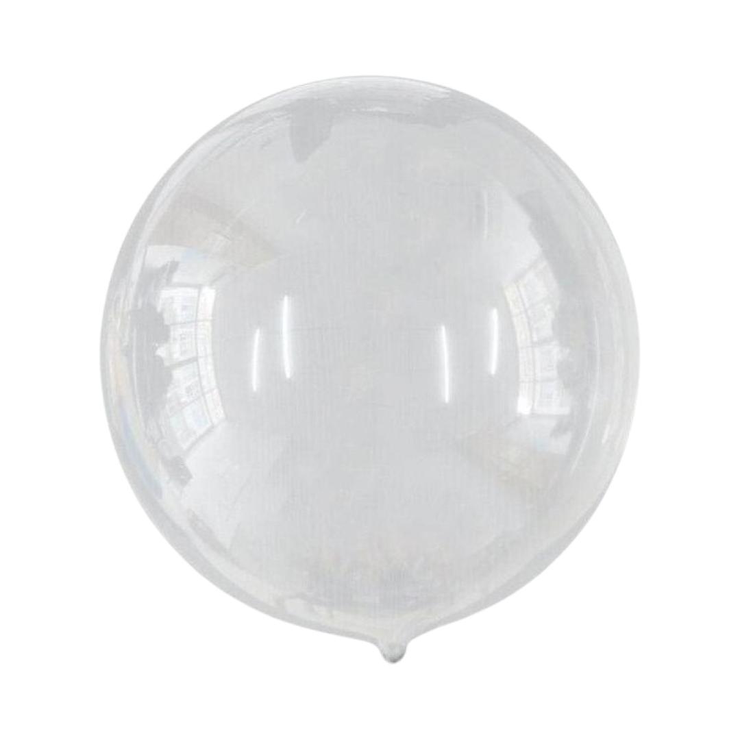 Set 10 buc Balon Jumbo BOBO Transparent din Poliuretan, dimensiune 25 cm