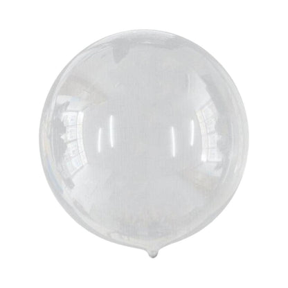 Set 10 buc Balon Jumbo BOBO Transparent din Poliuretan, dimensiune 25 cm