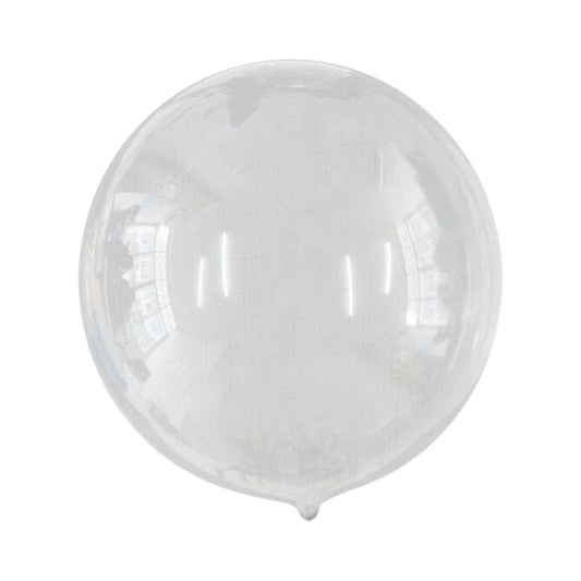 Set 10 buc Balon Jumbo BOBO Transparent din Poliuretan, dimensiune 25 cm
