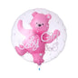 Balon Folie Baby Girl cu Ursulet Roz, Dimensiune 55 cm