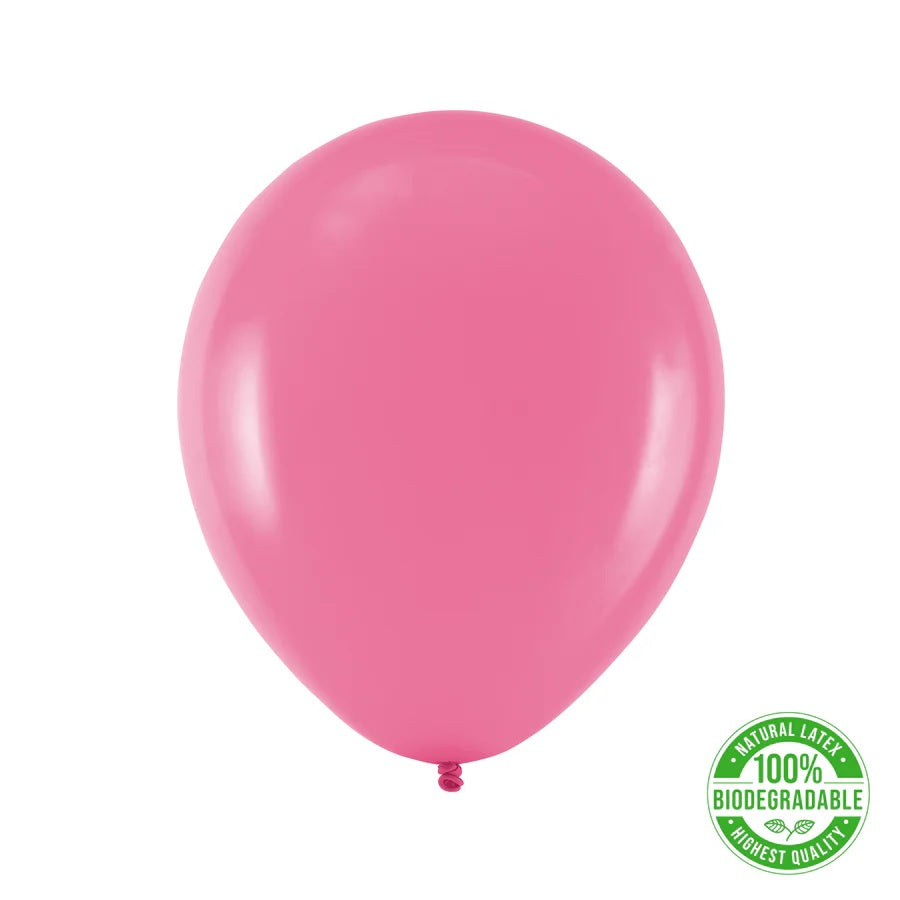 Balon Biodegradabil Fucsia, 30 cm (12 inch), 100 buc 129043