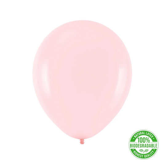 Balon Biodegradabil Roz Deschis, 30 cm (12 inch), 100 buc 129159
