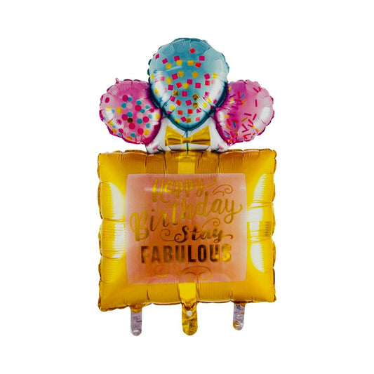 Balon Folie Happy Birthday "Stay Fabulous", 63x107 cm