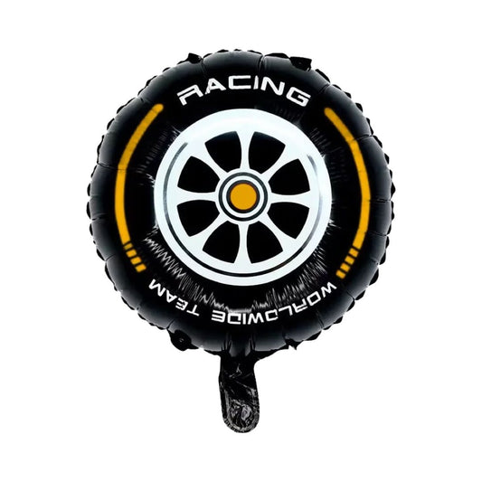 Balon Folie Rotund, Roată Mașină, Dimensiune 45 cm