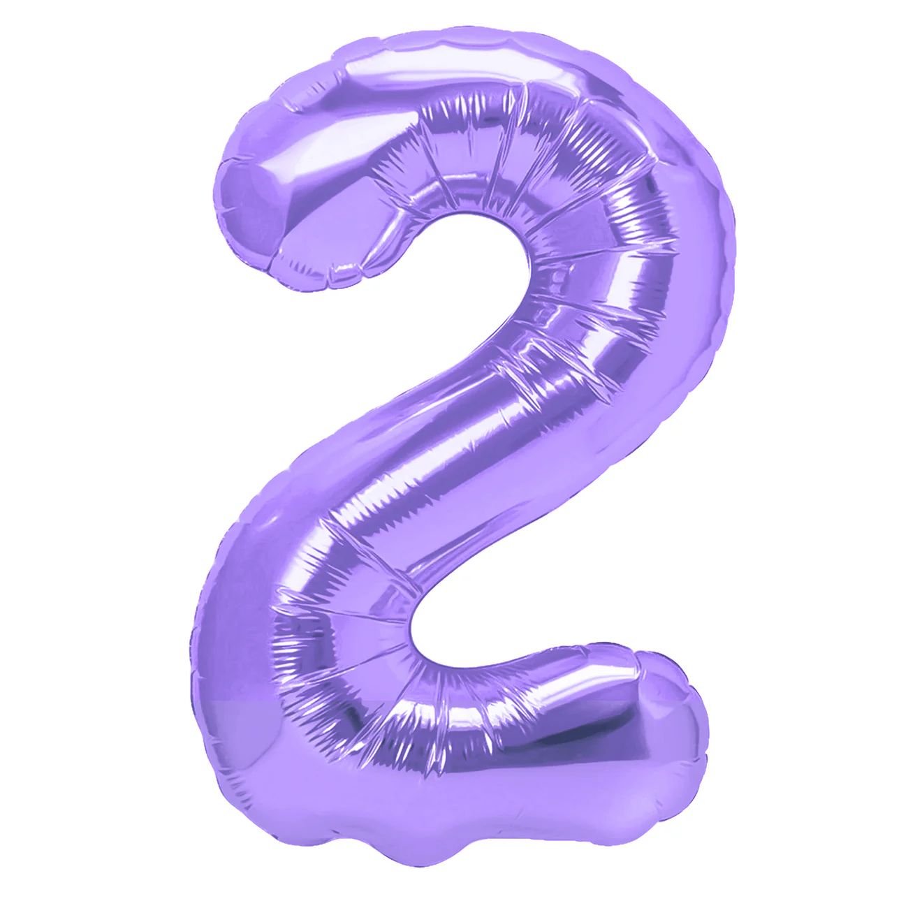 Baloane Folie Cifra 2, Mov - 100 cm (1 m), 142127