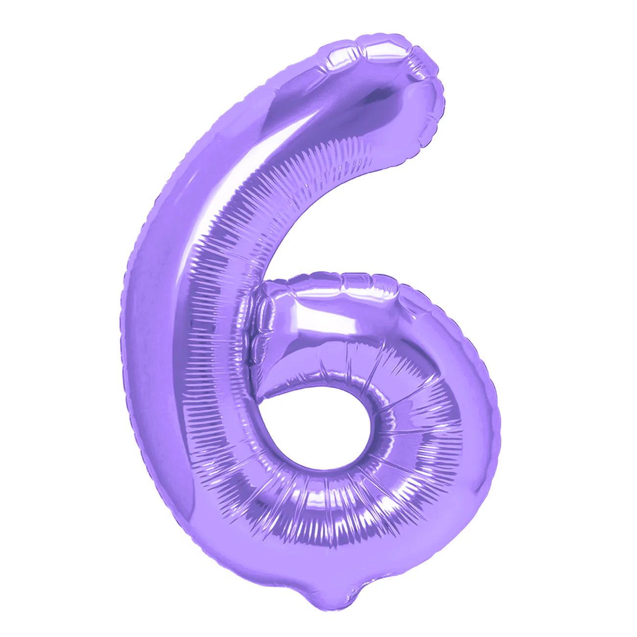 Baloane Folie Cifra 6, Mov - 100 cm (1 m), 142165