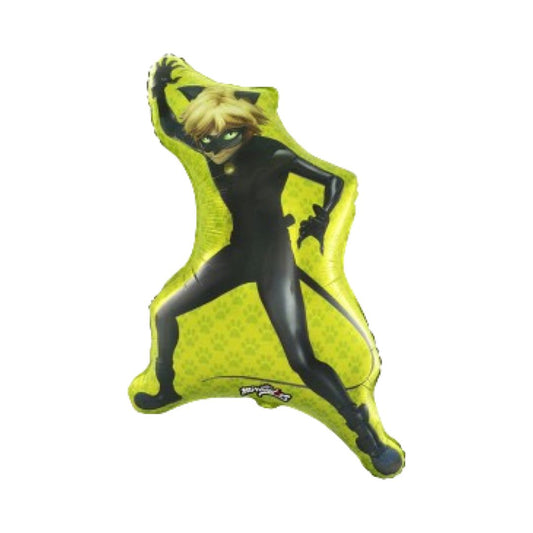 Balon Folie Figurina Miraculous Cat Noir, Rocca, 89*56 cm