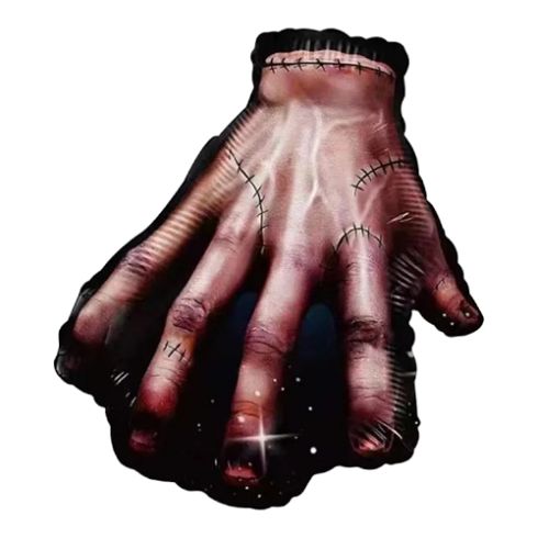 Balon Folie Figurină Mâna Wednesday Addams, Dimensiune 53 cm