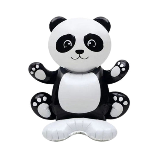 Balon Folie Figurina Ursulet Panda cu Suport, Dimensiune 42*35 cm
