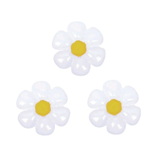 Balon Folie Floare - Margareta Alba, dimensiune 50*40 cm, Set 3 Buc.