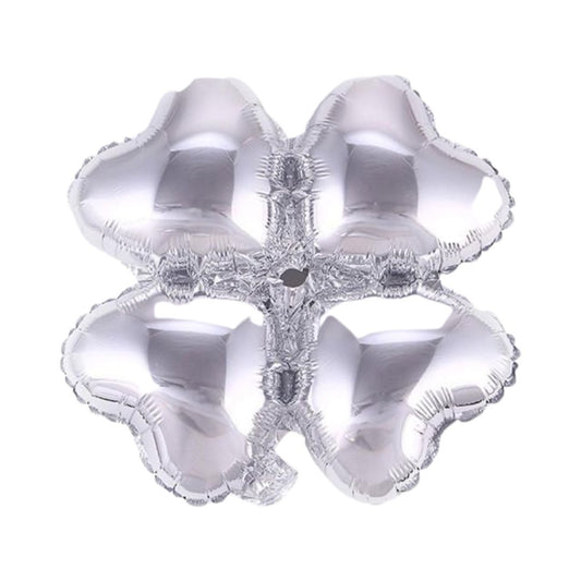 Balon Folie Figurina Floare, Argintiu - 43,8 cm