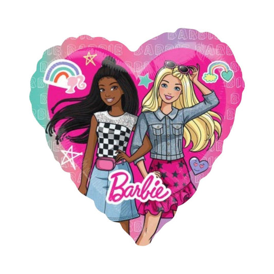 Balon Folie Inima Barbie, 45 cm