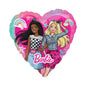 Balon Folie Inima Barbie, 45 cm