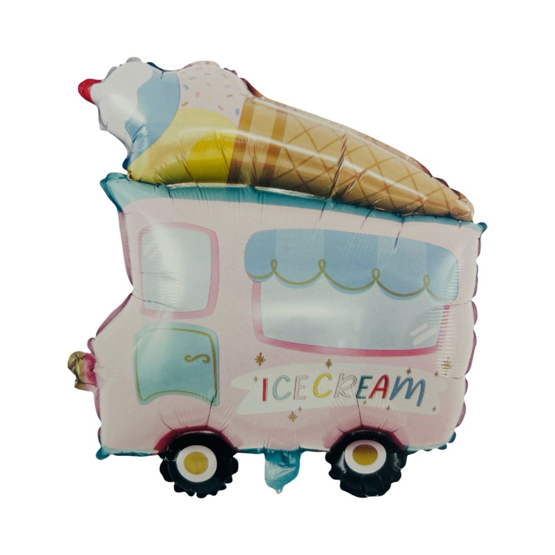 Balon Folie Masina de Inghetata "Icecream", Culori Pastel, 70 cm