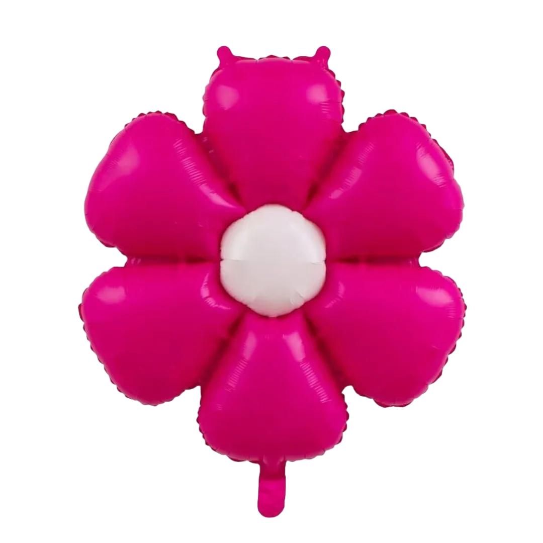 Balon Folie Floare Margareta, Culoare Ciclam, 77x66 cm