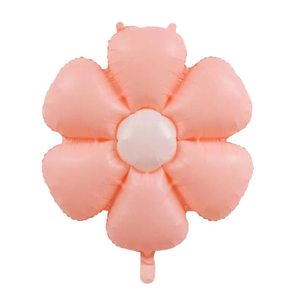Balon Folie Floare Margareta, Culoare Piersica, 77x66 cm